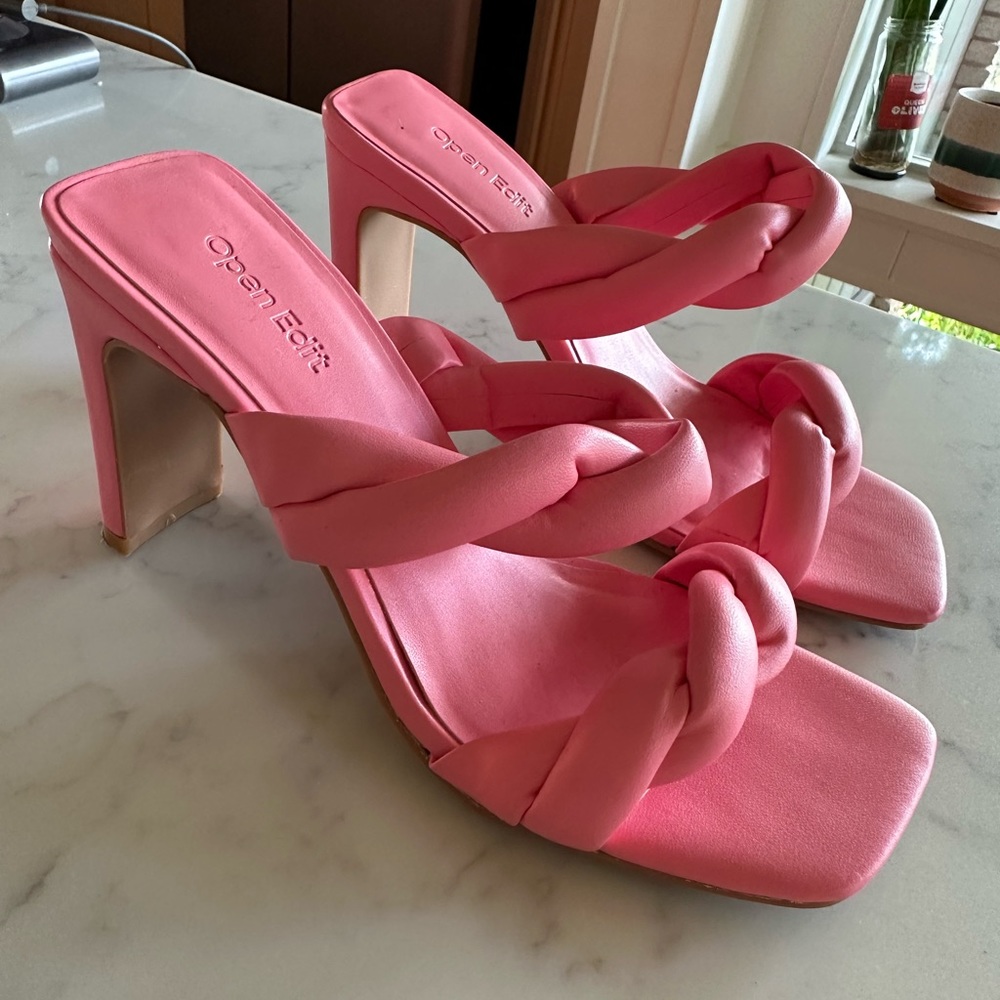 Open Edit Pink Heels